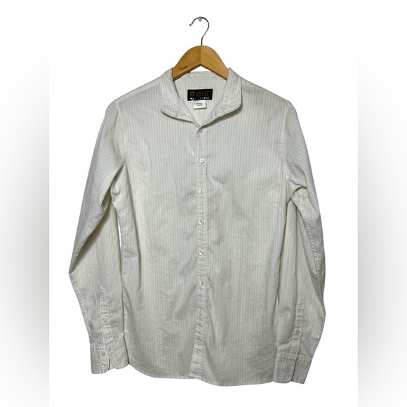 Ariat Pro Series Long Sleeve Button Up Shirt | Cotton Blend | White Striped | 36 - Picture 1 of 7